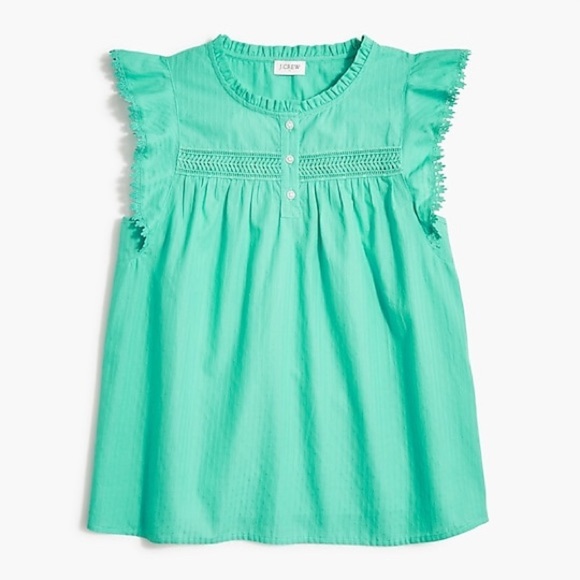 J Crew Sleeveless ruffle top - Picture 1 of 11